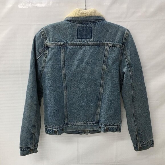 Levi Strauss Denim Sherpa Lined Jacket Women's Size S - Picture 6 of 6